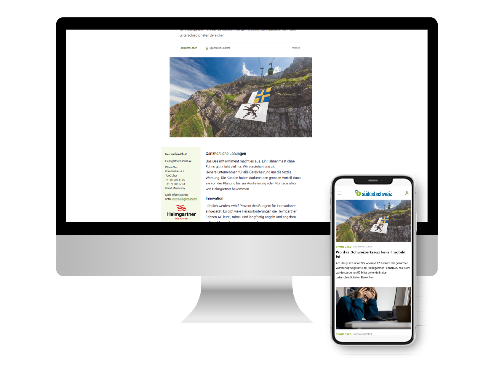 Online Publireportage Mockup
