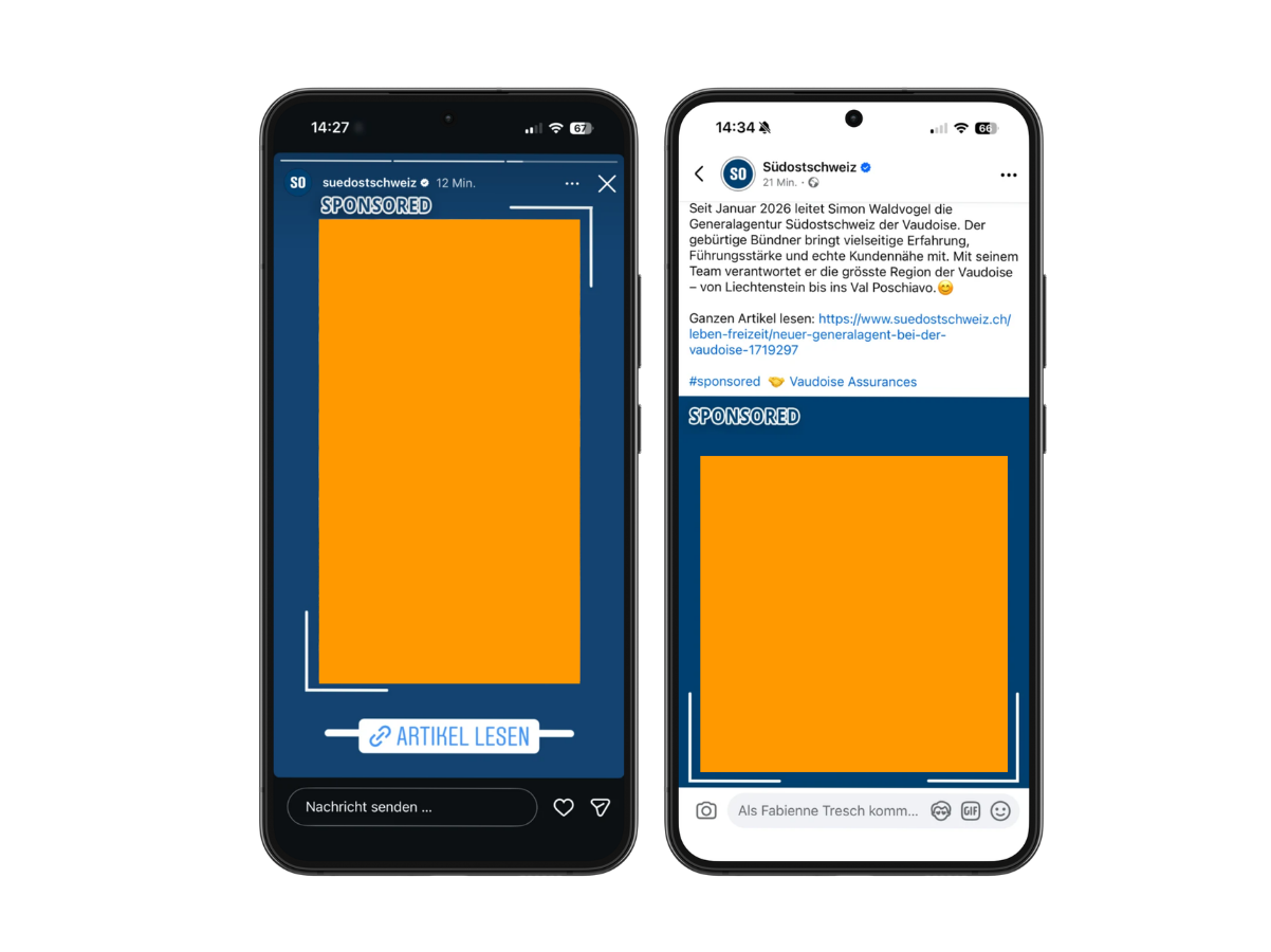 Beispiel Social Media Push